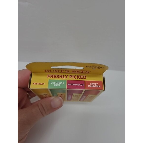 Burt's Bees Beeswax Lip Balm Freshly Picked Moisturizing 4 Pack - Picture 3 of 3